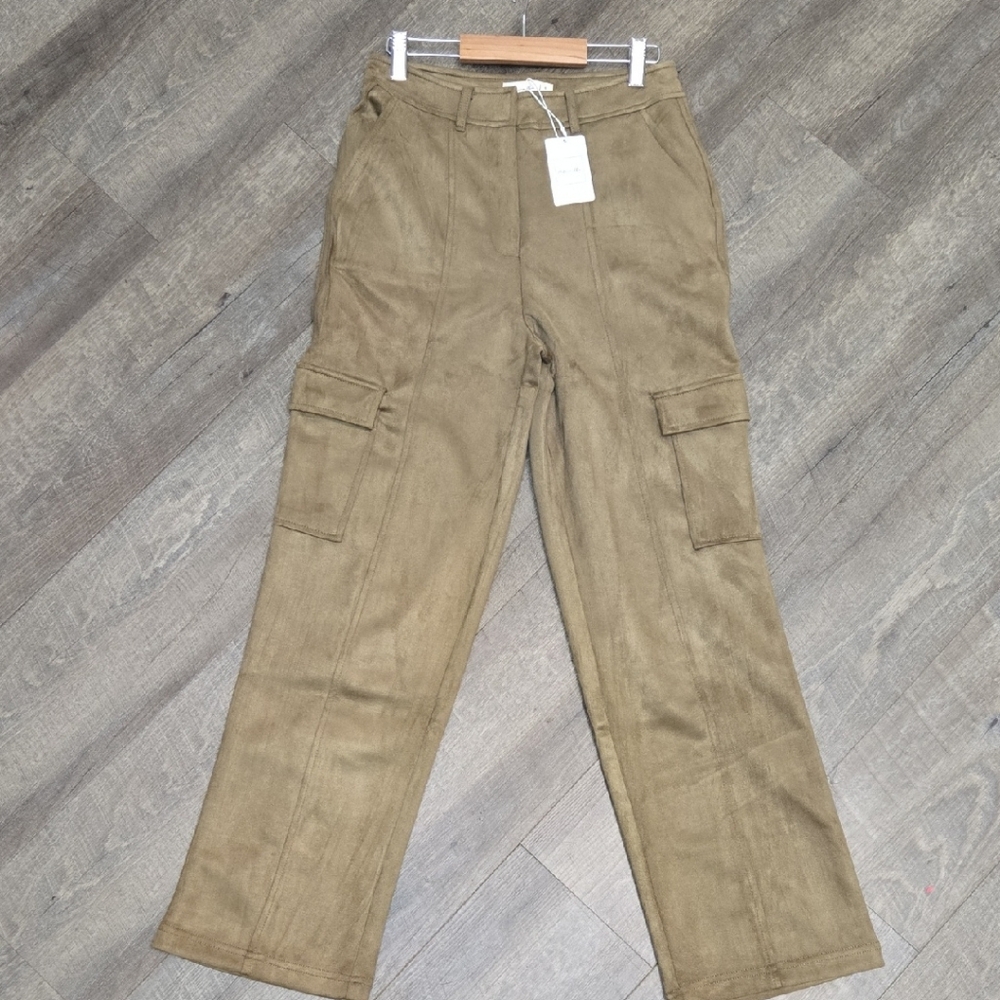 Active USA Olive Straight Leg Pants